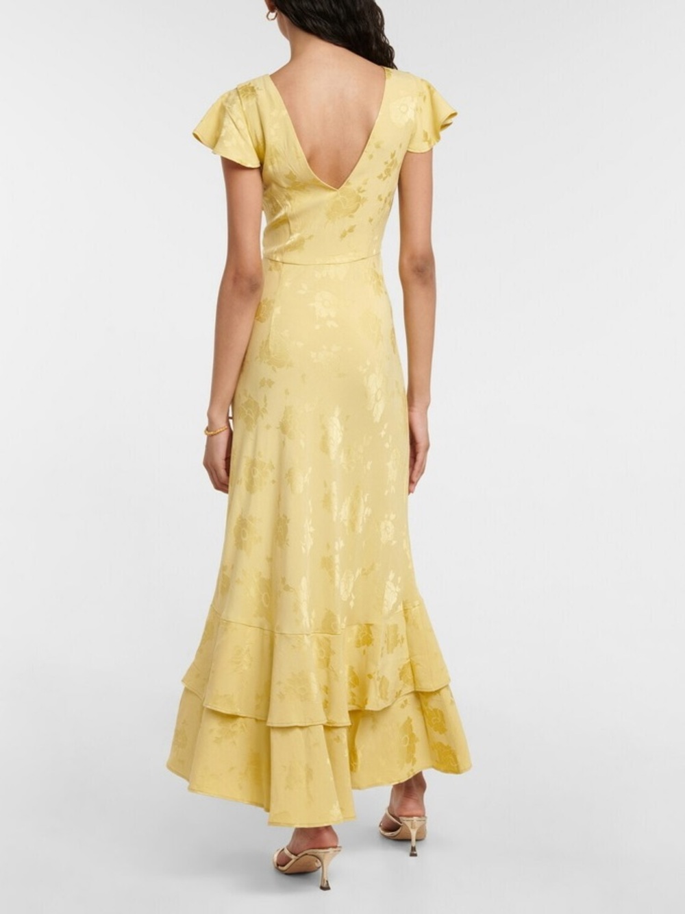 Rixo Liberty floral jacquard midi dress - Picture 2 of 4